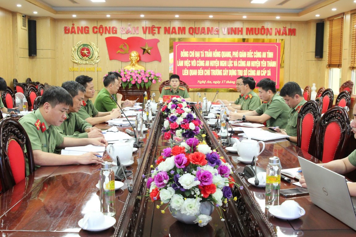 Đẩy nhanh tiến độ xây dựng trụ sở Công an xã tại Nghi Lộc và Yên Thành