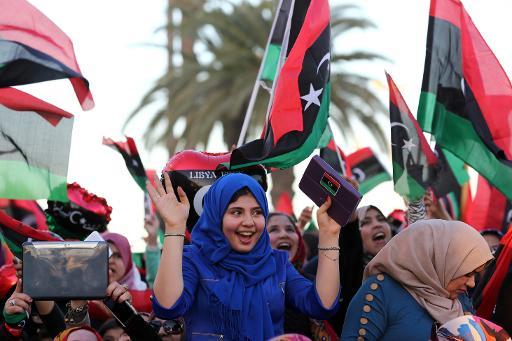 Người dân Libya chào mừng kỷ niệm lần thứ ba của cuộc cách mạng Libya