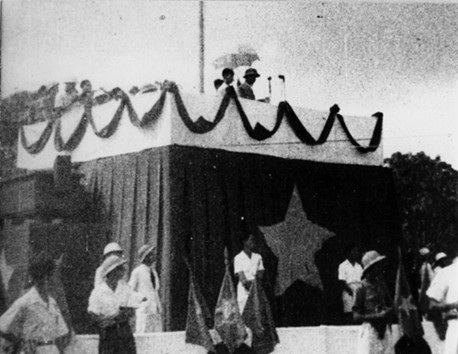 Chủ tịch Hồ Chí Minh đọc Tuyên ngôn độc lập tại Quảng trường Ba Đình ngày 2/9/1945 - Ảnh tư liệu