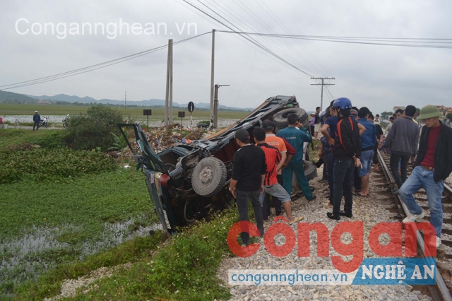 TNGT đường sắt xảy ra ngày 9/11 tại địa phận xã Diễn Trường, huyện Diễn Châu