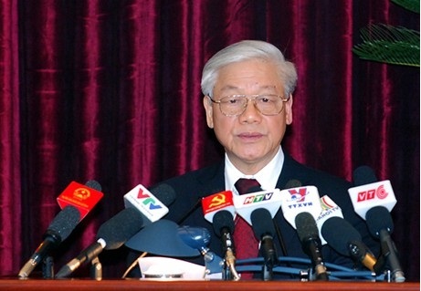 Tổng Bí thư Nguyễn Phú Trọng phát biểu bế mạc Hội nghị Trung ương 10.