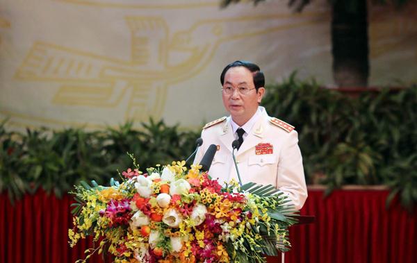 Đại tướng Trần Đại Quang phát biểu tại lễ kỷ niệm.