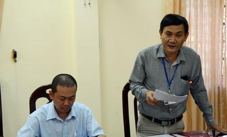 Đại diện Sở Y tế Nghệ An báo cáo nhanh về vụ việc trẻ tử vong sau khi tiêm Quinvaxem tại Trạm y tế xã Quang Phong. Ảnh: Báo Nghệ An