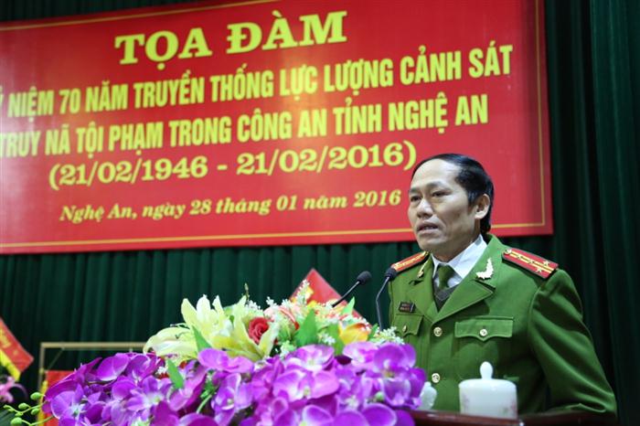 Đồng chí Đại tá Nguyễn Đình Hợp, Phó Cục trưởng Cục C52 - Bộ Công an phát biểu chỉ đạo