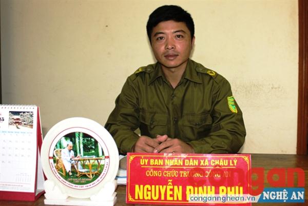 Đồng chí Nguyễn Đình Phú, Trưởng Công an xã Châu Lý