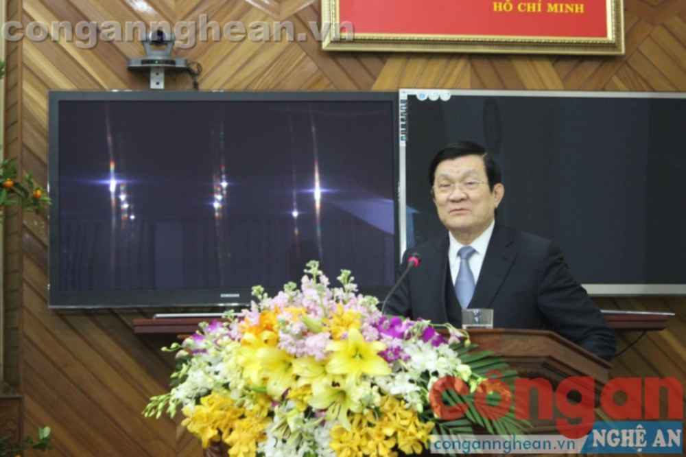 Chủ tịch nước đánh giá cao những nỗ lực của Nghệ An trong thời gian qua