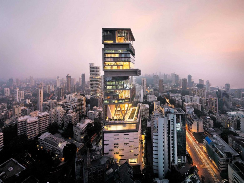 Tòa nhà Antilia, Mumbai, Ấn Độ - Giá 1 tỷ đô la Mỹ