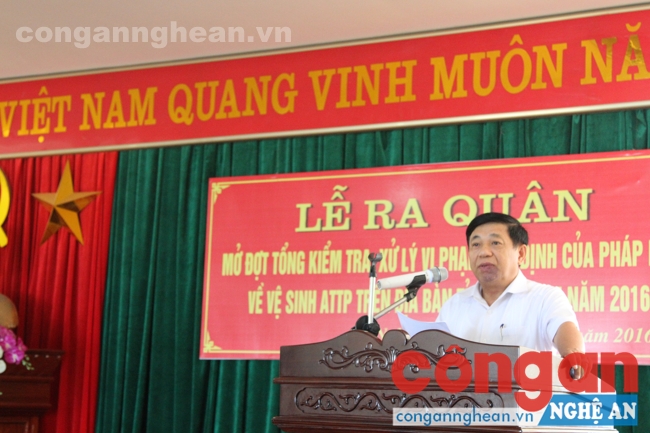 Đồng chí Nguyễn Xuân Đường - Chủ tịch UBND Tỉnh phát biểu chỉ đạo tại buổi lễ
