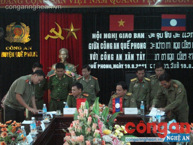 Phối hợp bảo đảm ANTT khu vực biên giới với nước bạn Lào