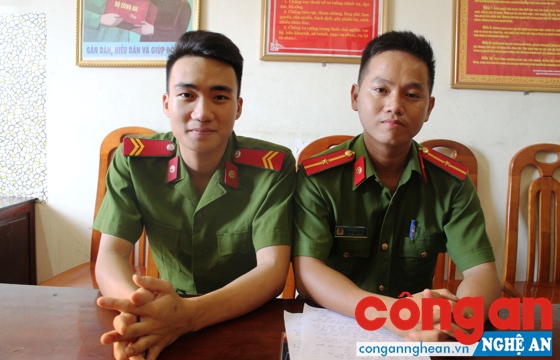 Thiếu úy Hồ Xuân Châu và Hạ sỹ Võ Văn Đức