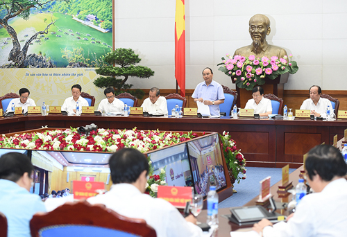 Thủ tướng Nguyễn Xuân Phúc phát biểu khai mạc Hội nghị. Ảnh: VGP/Quang Hiếu