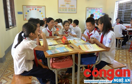  Một giờ học VNEN của Trường THCS Lê Lợi, TP Vinh