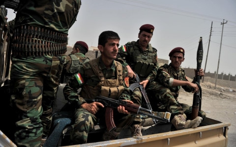 Một nhóm chiến binh người Kurd tại Syria. Ảnh: AP