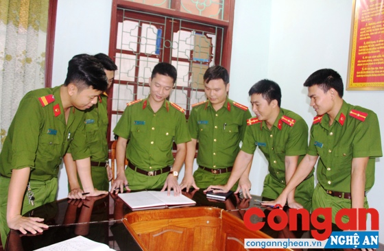 Đội Điều tra tổng hợp Công an TX Thái Hòa triển khai kế hoạch phá án