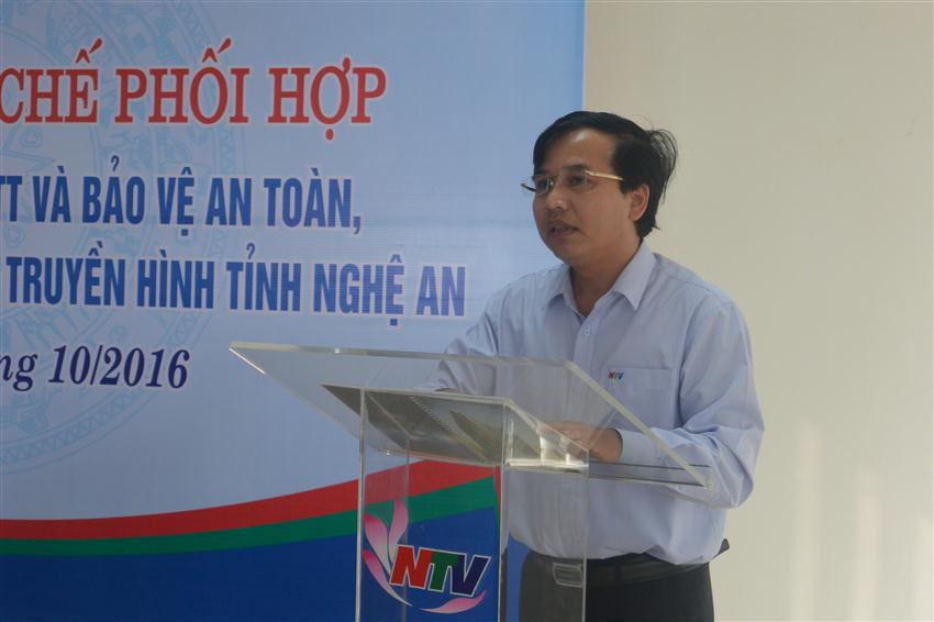   Đồng chí Nguyễn Như Khôi, Giám đốc Đài PTTH Nghệ An phát biểu tại buổi lễ