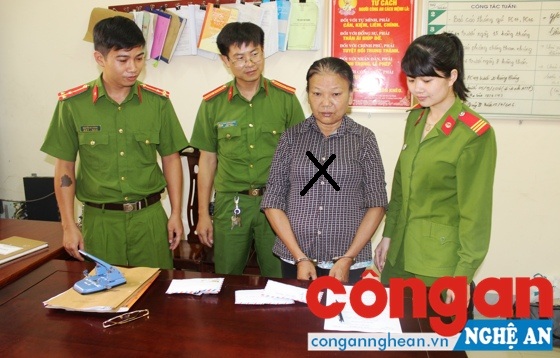 Công an huyện Diễn Châu bắt giữ đối tượng (X) có hành vi mua bán, tàng trữ trái phép chất ma túy