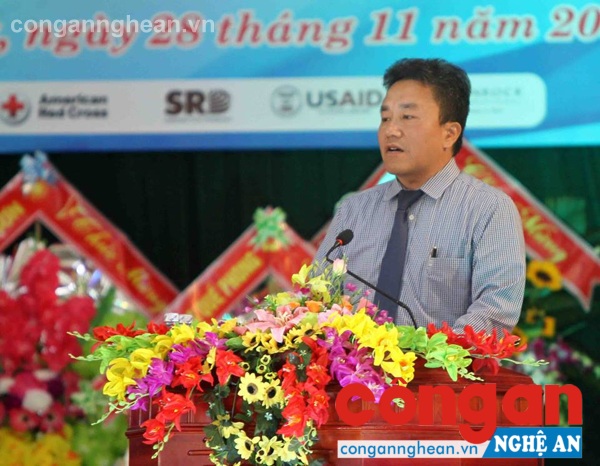 Thay mặt lãnh đạo huyện Quế Phong, ông Lê Văn Giáp- Chủ tịch UBND huyện phát biểu cảm ơn sự quan tâm của tổ chức Hội bảo vệ thiên nhiên môi trường Việt Nam, các ban ngành tỉnh và sự cố gắng của cấp ủy, chính quyền và người dân trong công tác giữ rừng và bảo tồn các loài quý hiếm ở KBTTN Pù Hoạt