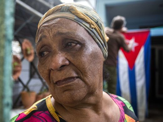 Bà Vargas sống ở vùng Vedado, ngay cạnh thủ đô Havana đã tổ chức lễ viếng ông Fidel Castro tại nhà. (ảnh: AP).