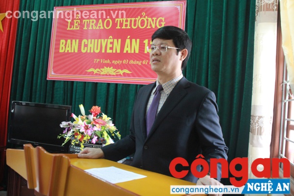  Đồng chí Lê Xuân Đại biểu dương thành tích đặc biệt xuất sắc của Ban chuyên án