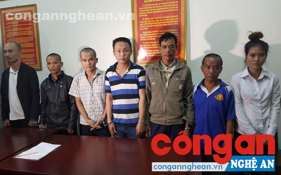7 trong số 9 đối tượng truy nã bị lực lượng Cảnh sát Truy nã tội phạm bắt giữ và dẫn giải về Nghệ An