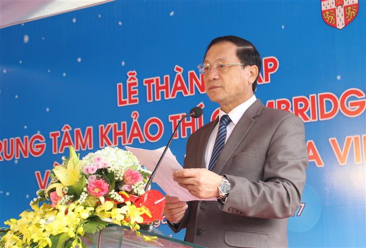 Đồng chí Lê Minh Thông, Phó chủ tịch UBND tỉnh Nghệ An phát biểu tại buổi lễ