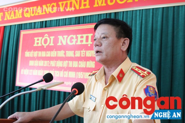 Đại tá Cao Minh Phượng, Trưởng Phòng Phòng PC67 pahst biểu tổng kết Hội nghị.