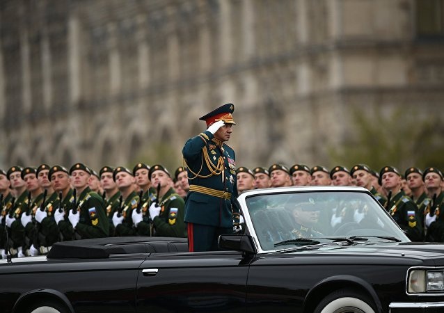 Bộ trưởng Quốc phòng Liên bang Nga, Đại tướng Anh hùng Nga Sergei Shoigu chỉ huy cuộc diễu binh