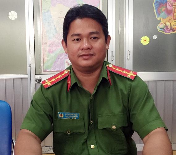 Đại úy Huỳnh Văn Tuấn - Phó trưởng Phòng Cứu nạn - Cứu hộ Cảnh sát PCCC TP. Hồ Chí Minh.