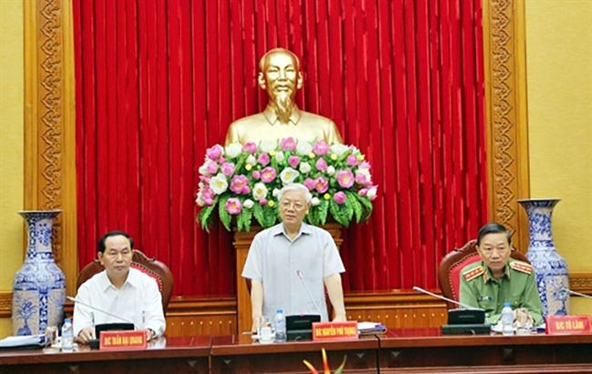 Đồng chí Tổng Bí thư Nguyễn Phú Trọng phát biểu tại Hội nghị.
