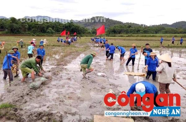 Thanh niên tình nguyện tham gia các hoạt động tình nguyện hè tại các địa bàn vùng sâu, vùng xa