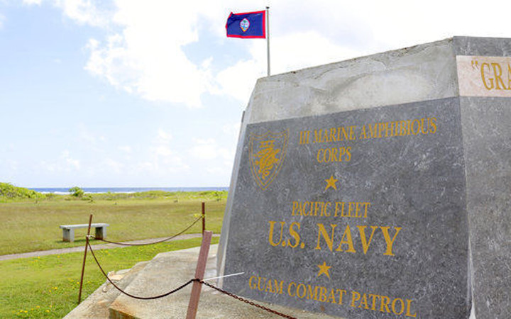 Tượng đài trong Công viên Chiến tranh trong lịch sử quốc gia Thái Bình Dương trên đảo Guam. (Ảnh: AP)