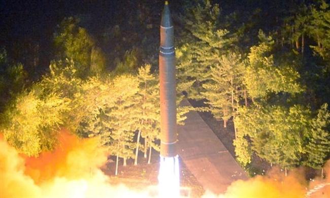 Lần cuối cùng Triều Tiên phóng tên lửa là hôm 26-8. Ảnh: EPA