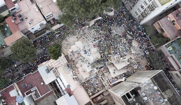Hàng chục tòa nhà tại Mexico city bị phá hủy hoặc hư hại nghiêm trọng sau động đất
