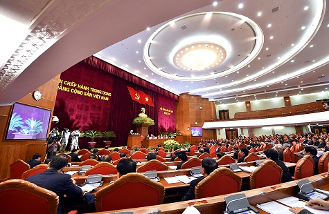 Hội nghị Trung ương 6 khai mạc ngày 4/10 tại Hà Nội. - Ảnh: VGP