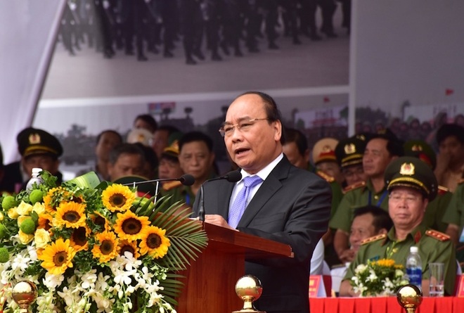 Thủ tướng Nguyễn Xuân Phúc phát biểu chỉ đạo tại lễ xuất quân
