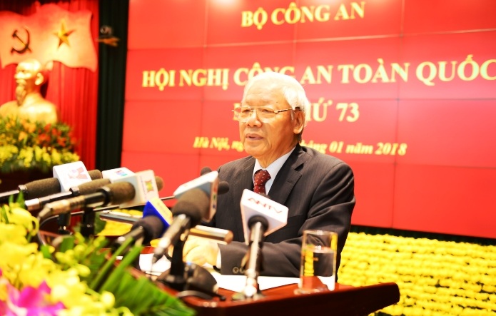 Tổng Bí thư Nguyễn Phú Trọng phát biểu tại Hội nghị.