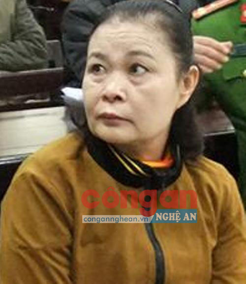Bị cáo Tạ Thị Vân tại phiên tòa