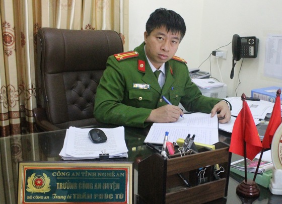 Trung tá Trần Phúc Tú, Trưởng Công an huyện