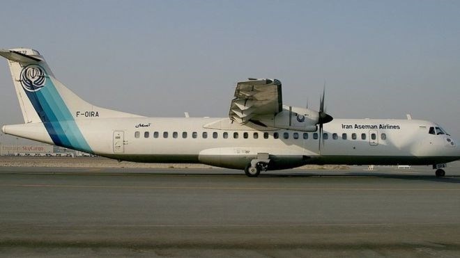 Một chiếc ATR 72-500 của hãng hàng không Iran Aseman. (Nguồn: BBC)