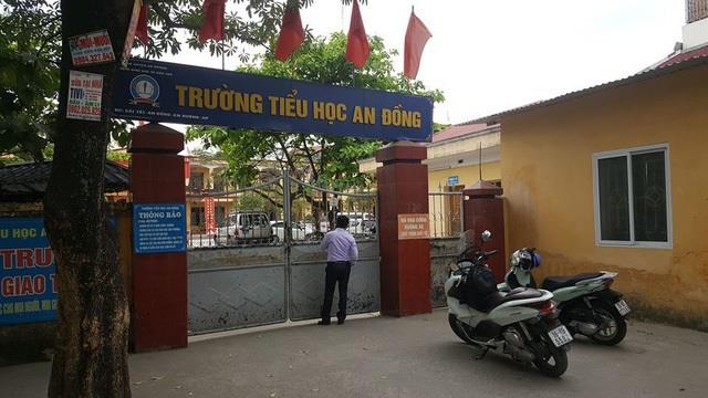 Trường Tiểu học An Đồng, nơi xảy ra vụ việc cô giáo phạt học sinh uống nước giặt giẻ lau bảng. Ảnh: CTV