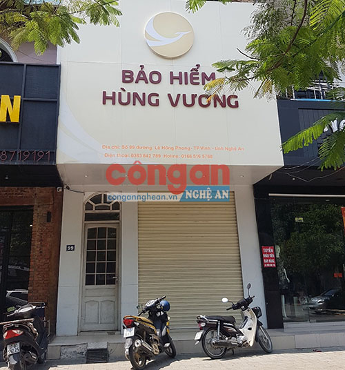 Bảo hiểm Hùng Vương chi nhánh Nghệ An, một trong số những công ty bị “tố” gây khó dễ cho khách hàng