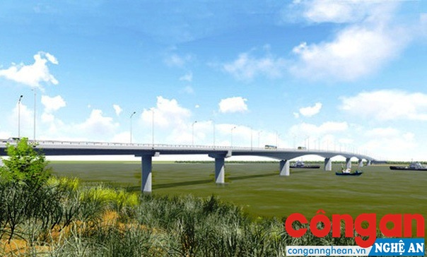 Dự án xây dựng cầu Cửa Hội được thực hiện theo hình thức đầu tư công