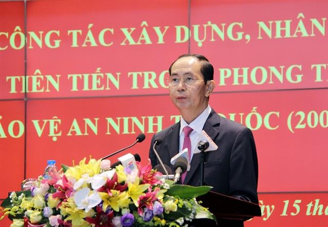 Chủ tịch nước Trần Đại Quang phát biểu chỉ đạo tại Hội nghị.