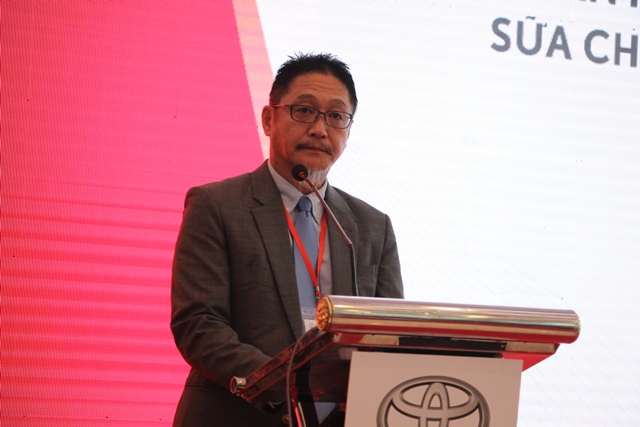 Ông Toru Kinoshita, Tổng giám đốc Toyota Việt Nam phát biểu tại lễ khai mạc