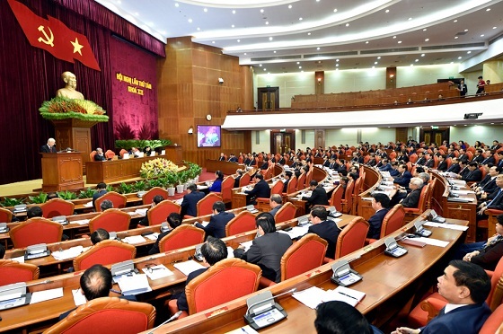 Hội nghị Trung ương 8 (khóa XII) chính thức khai mạc sáng 2/10 tại Hà Nội. Ảnh: VGP/Nhật Bắc