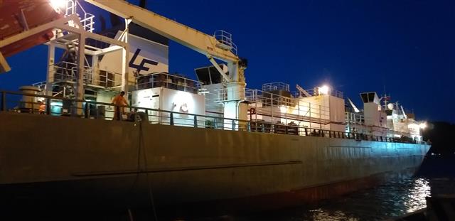 Sau 21 ngày hành trình trên biển, đến 18h ngày 14/10 đàn bò sữa gần 1800 con nhập khẩu từ Mỹ đã cập cảng Cửa Lò