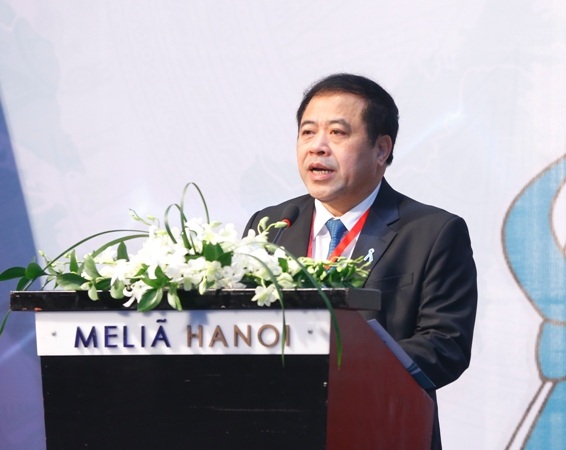 Thiếu tướng Phạm Văn Các phát biểu khai mạc Hội nghị.