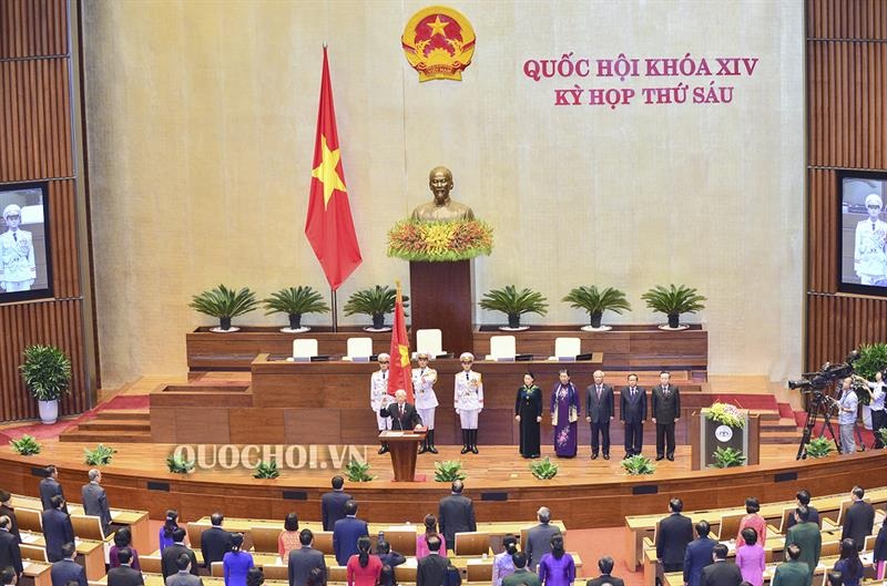 Tổng Bí Thư Nguyễn Phú Trọng tuyên thệ nhậm chức Chủ tịch nước