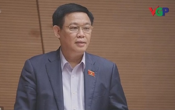 Phó Thủ tướng Vương Đình Huệ phát biểu tại phiên họp. - Ảnh: VGP