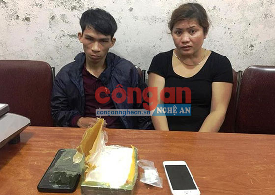 2 đối tượng và tang vật trong 1 chuyên án ma túy bị Công an huyện Tương Dương bắt giữ              